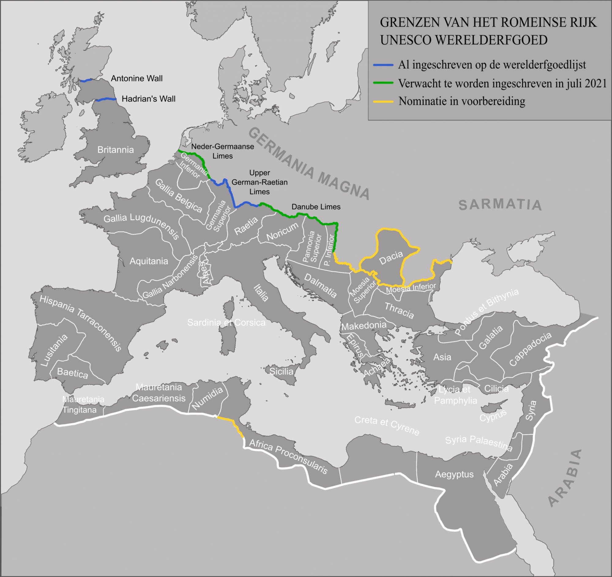 Positief advies over inschrijving Limes als werelderfgoed